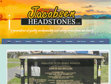 Tablet Screenshot of jacobsenheadstones.co.nz